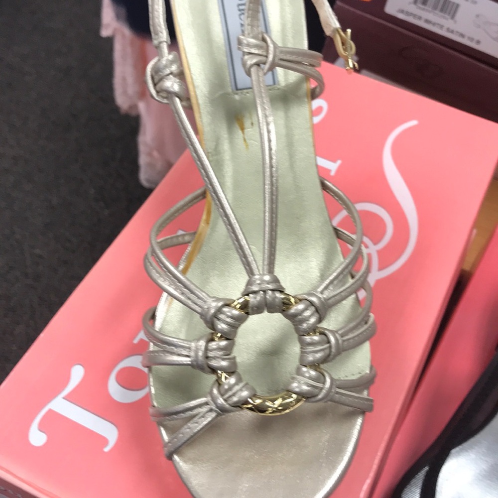 Touchups Champagne high 3 3/5” heel shoe